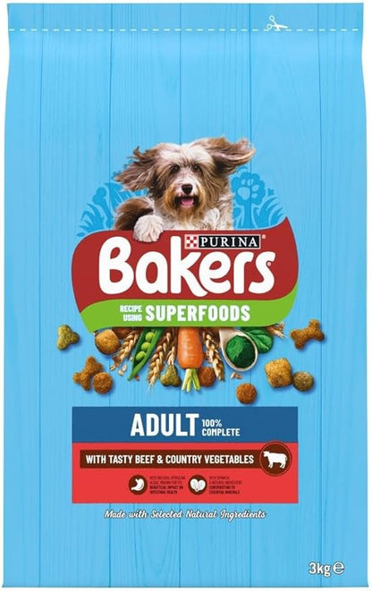 Bakers Adult Beef & Vegetables - 3kg