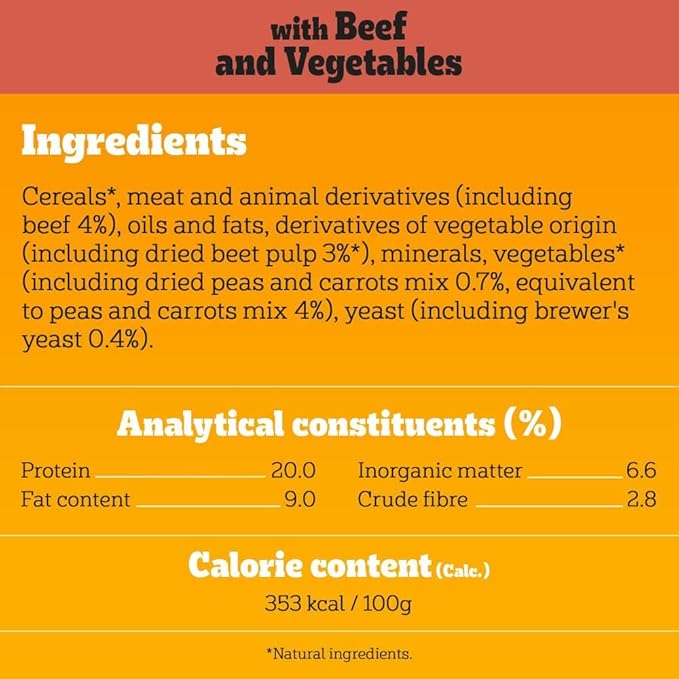 Pedigree Complete Adult Dry Dog Food Beef and Vegetables -12kg