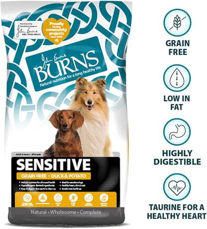Burns Sensitive Grain Free Adult Duck & Potato - 12kg