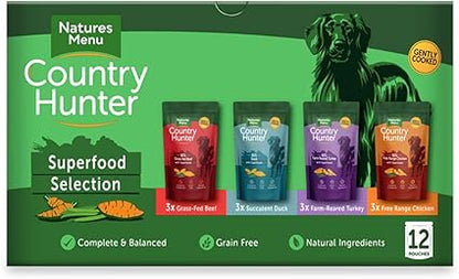 Country Hunter Superfood Selection Dog Pouches - 150g