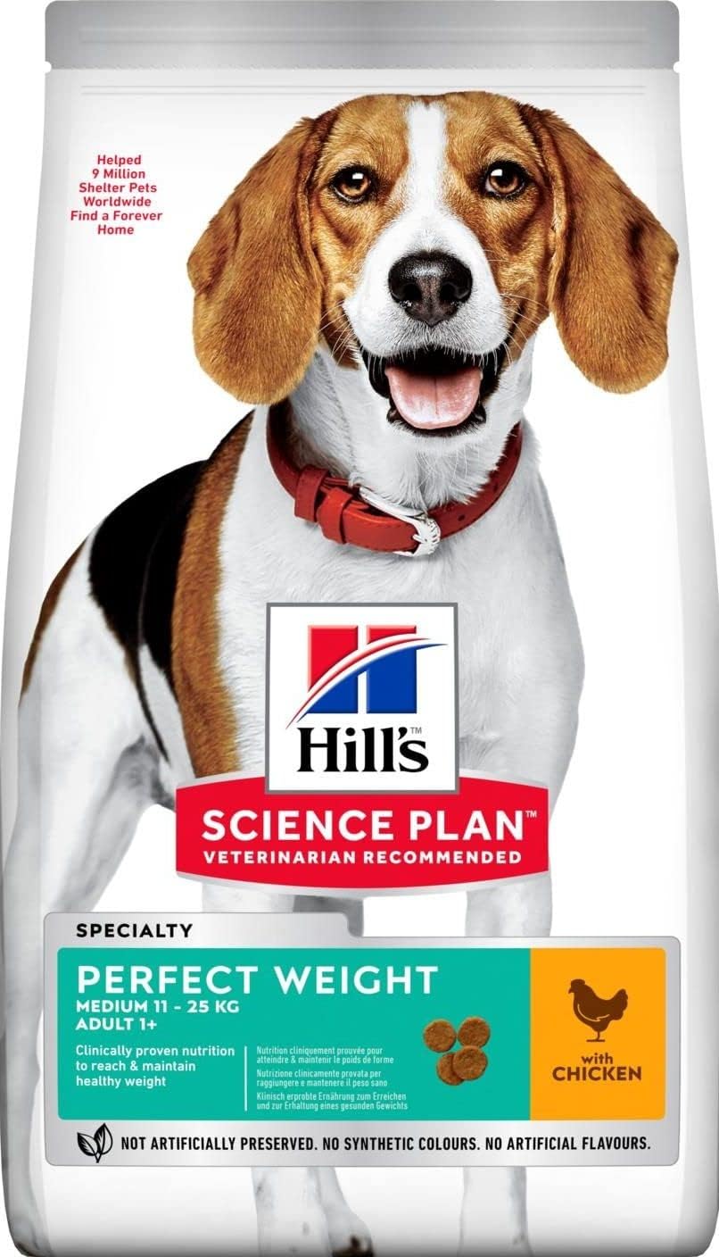 Hills Perfect Weight medium - dry food for dogs with Chicken 2 kg, Buy Online in Whole UK