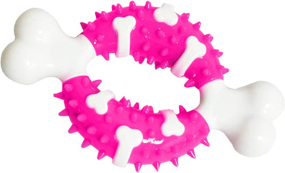 Ancol Small Bite Puppy Teether Toy- Pink Bone