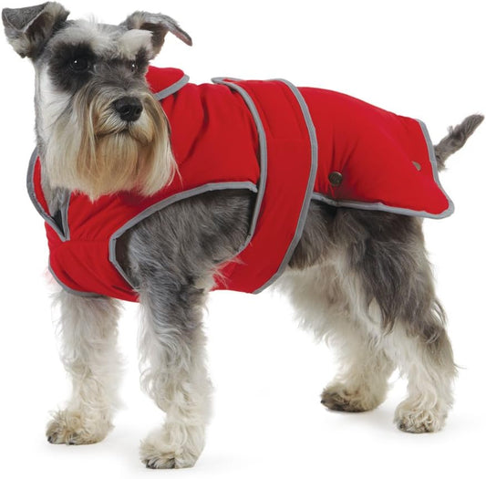 Ancol Muddy Paws All Weather Stormguard Coat, Poppy Red, Size Large 50cm