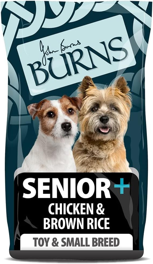 Burns Natural Nutrition Senior + Complete Dry Dog Food For Toy & Small Breeds Chicken & Brown Rice 2, 6 kg