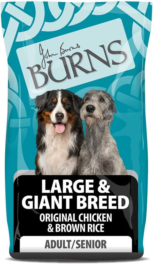Burns Pet Nutrition Hypoallergenic Complete Dry Dog Food Adult and Senior Dog Large/Giant Breed Chicken 12 kg