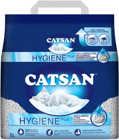 Catsan Hygiene Cat Litter 20 Litre - Maximum Absorption and Hygiene