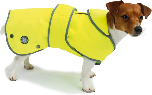 Ancol Muddy Paws All Weather Stormguard Coat . Hi-Vis