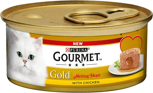 Purina Gourmet Gold Melting Heart Chicken, 85g: A Culinary Delight for Discerning Cats