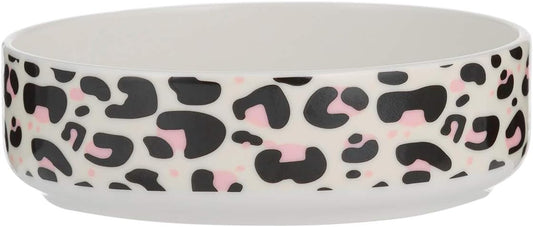 "Mason Cash Leopard Print Pet Bowl 13cm: Where Style Meets Function for Your Feline Friend"