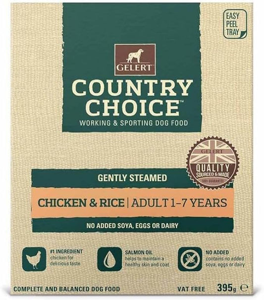 Gelert Country Choice Tray Chicken & Rice 10 Pack - 395g
