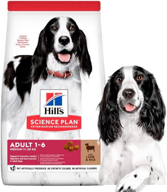 Hill's Science Plan Adult Medium Dry Dog Food Lamb Flavour 2.5kg