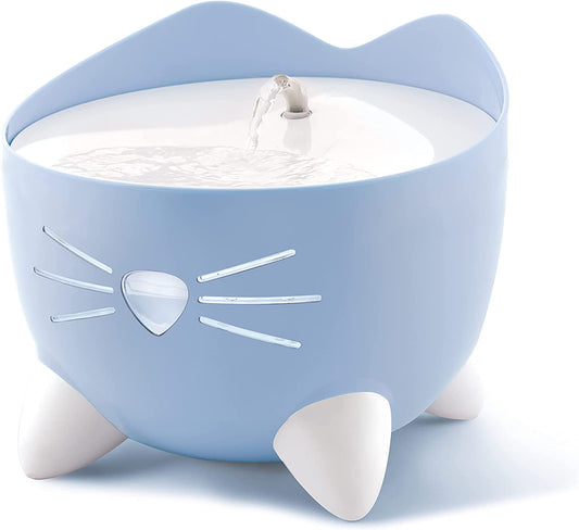 Catit PIXI Cat Drinking Fountain, Running Water Fountain, Blue