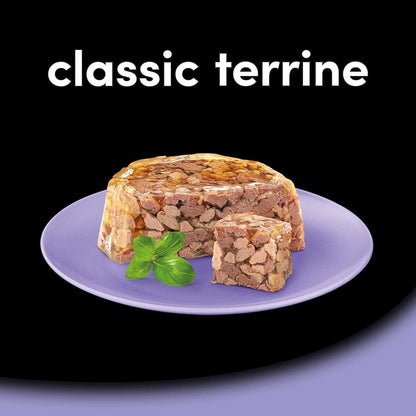 Cesar Classics Terrine - Wet Dog Food for Adult Dogs - Wet Foils Tray with Lamb and Chicken in Jelly - 14 x 150 g