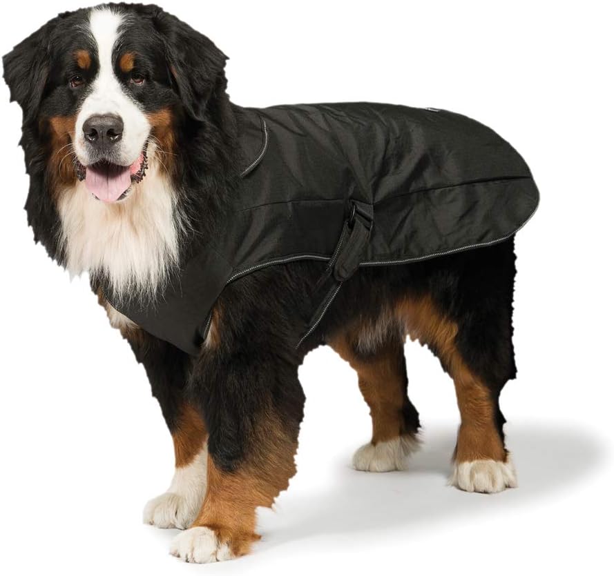 Danish Design Black Harness 2 In 1 Ultimate Rainproof Windproof Machine Washable Dog/Puppy Coat