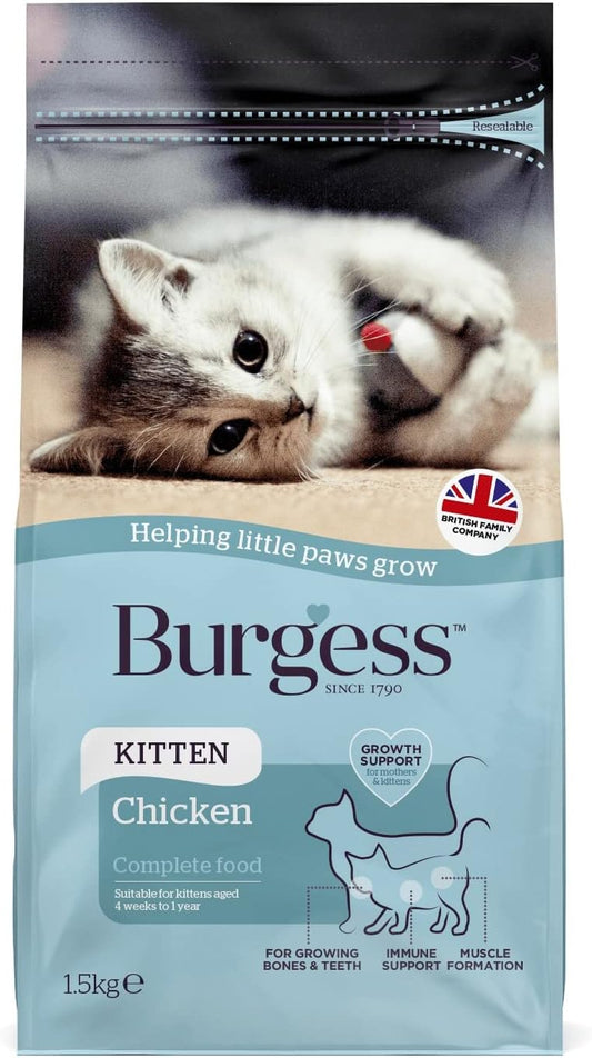 Burgess Kitten Chicken Food , 1.5 kg