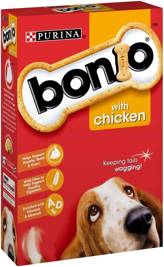 Bonio Dog Treats , Chicken Dog Biscuits 650g (pack of 5)