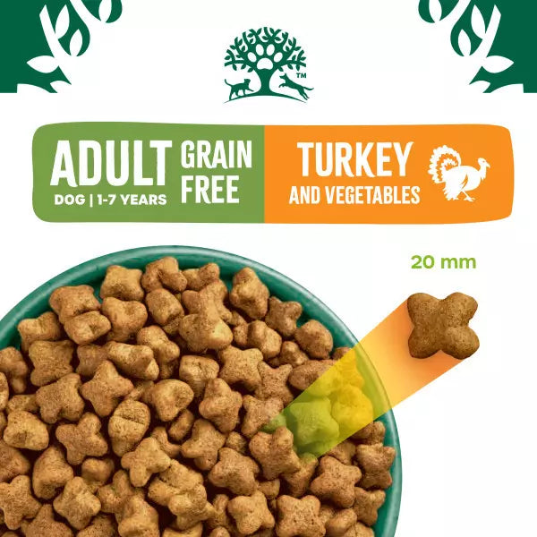 James Wellbeloved Grain Free Adult Dry Dog Food Turkey & Veg - 1.5kg