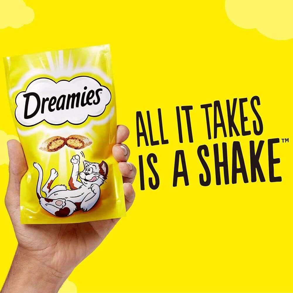 Dreamies Mega Tub Adult 1+ Cat Treats with Tuna Tub (350g x 2)