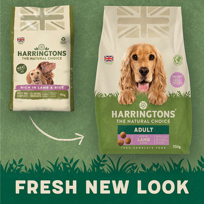 Harringtons Complete Natural Lamb & Rice Adult Dog Food - 15kg