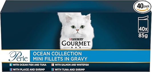 Gourmet Perle Ocean Collection In Gravy Wet Cat Food ( 40pk x 85g )