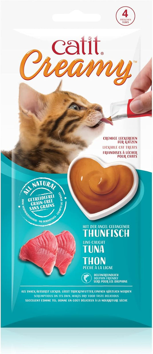 Catit Creamy Tuna Treats , Cat treats (4 Pk , 10g x 5)