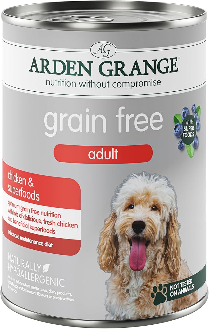 Arden Grange Adult Dog Grain Free Chicken & Superfoods (395g x 6)