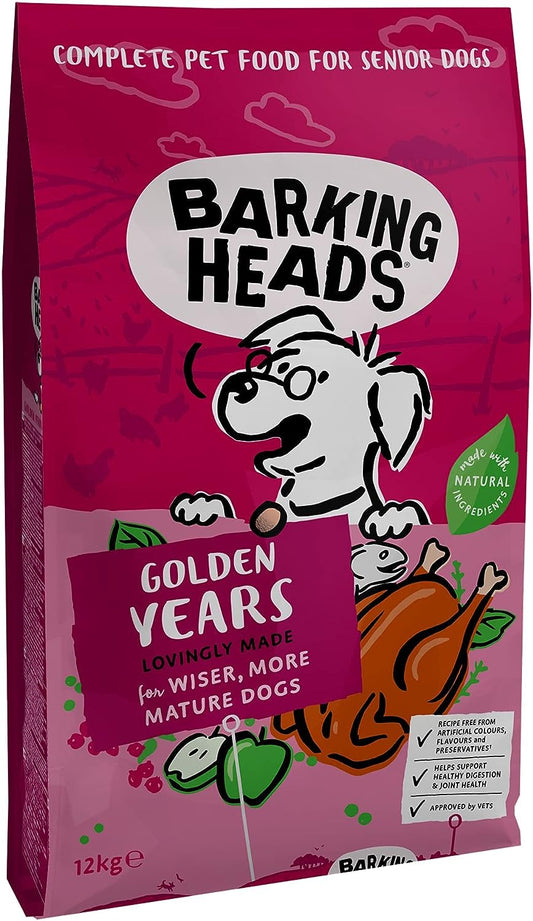 Barking heads golden years Senior dry dog food 12kg