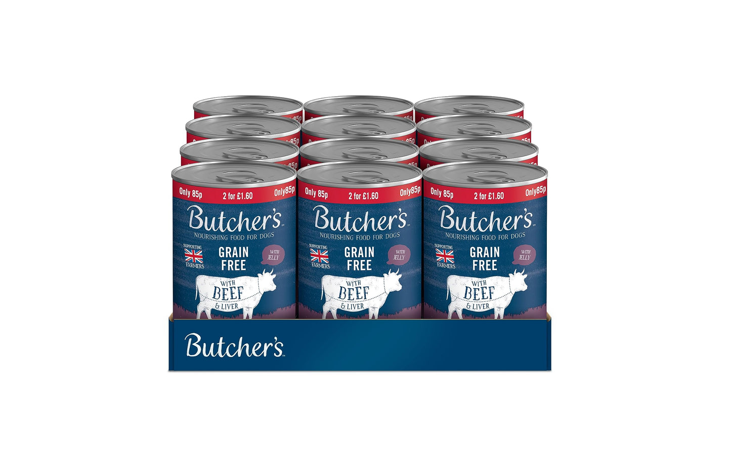 Butcher's Beef & Liver in Jelly Dog Food Can ( 400g x 12 )