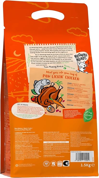 Meowing Heads Paw Lickin Chicken ( Formally Hey Good Looking) -(1.5kg x 4)