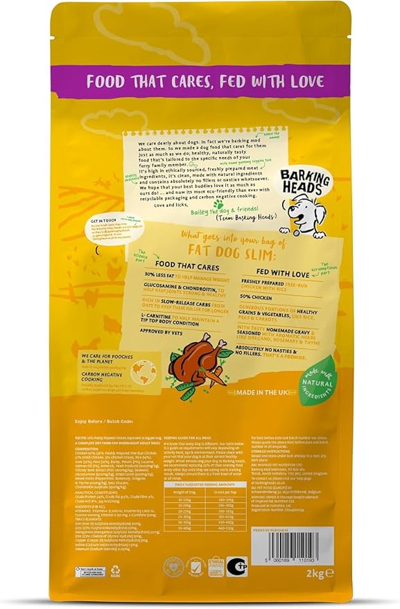 Barking Heads All Hound Fat Dog Slim Chicken - 2kg