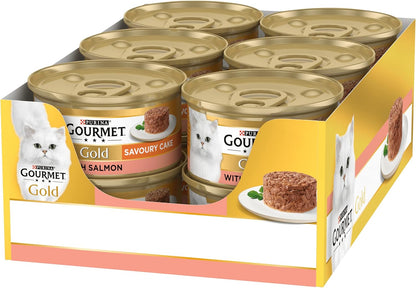 Gourmet Gold Savoury Cake Salmon - ( 85g x 12 )