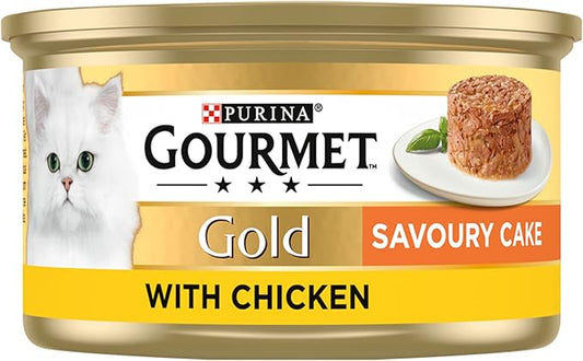 Gourmet Gold Savoury Cake with Chicken - ( 85g x 12 )