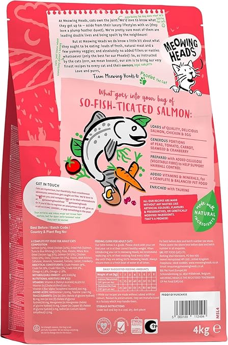 Meowing Heads So-fish-ticated Salmon (Formally Purr-Nickity) - 4kg