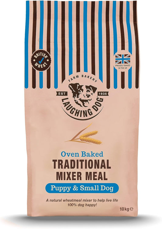 Laughing Dog - Traditionally Oven Baked Puppy Whole Meal Mixer - 100% Natural Dry Dog Food with No Artificial Colours, Perfect forSensitive Tummies, 10kg