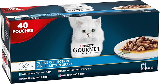 Gourmet Perle Ocean Collection In Gravy Wet Cat Food ( 40pk x 85g )