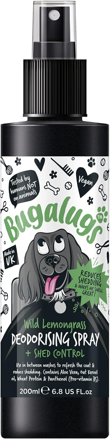 Bugalugs Shed Control Deodorising Spray - 200ml