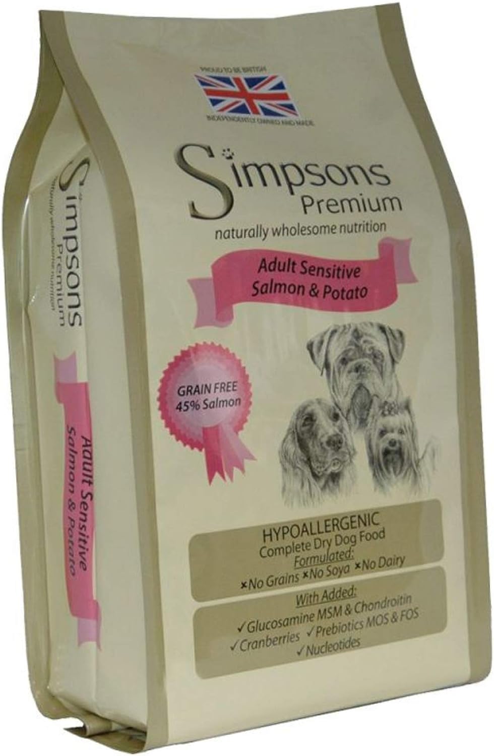 Simpsons Premium Sensitive Adult Dog - Salmon & Potato - 12kg