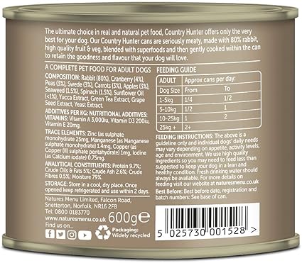 Country Hunter 80% Rabbit with Superfoods - ( 600g x 6 )