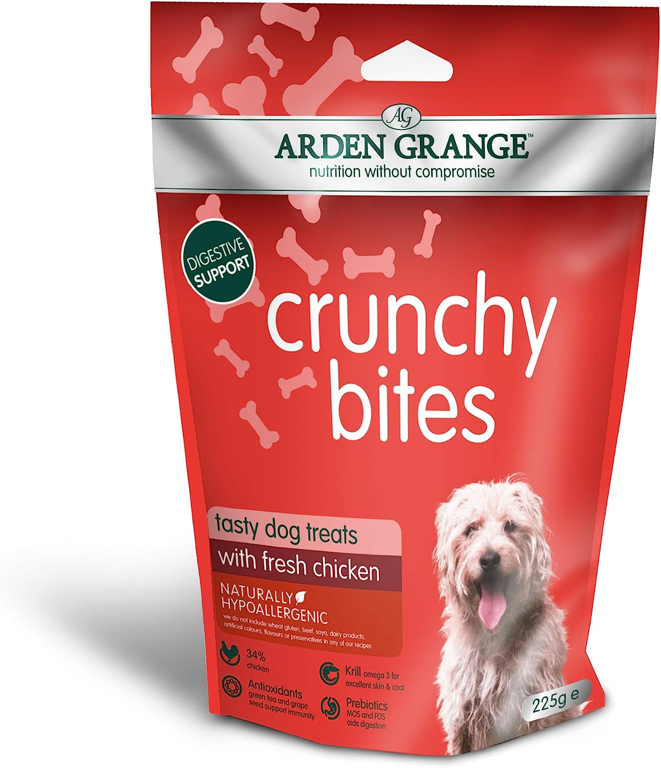 Arden Grange Crunchy Bites with Fresh Chicken 225g