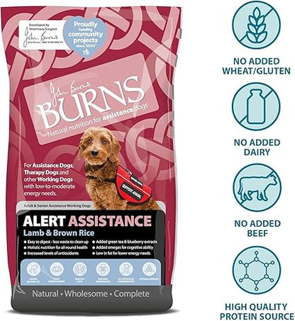 Burns Alert Assistance Lamb and Brown Rice - 12kg