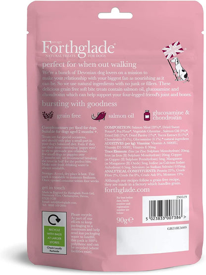 Forthglade Natural Dog Treats for Joints & Bones - Grain Free Soft Bites (8 x 90g)  - for Dogs aged 2 Months+