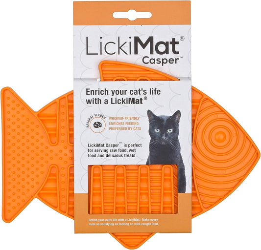 LICKIMAT Casper Orange ,Enrichment and Relaxation for Pets