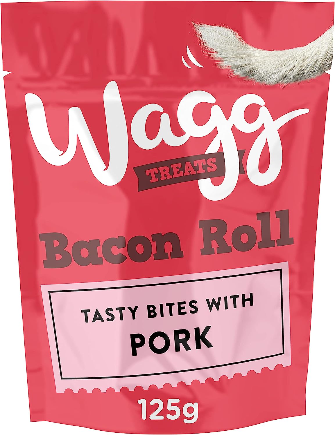 Wagg Dog Treats Bacon Roll Dog Treats 125g, pack of 7