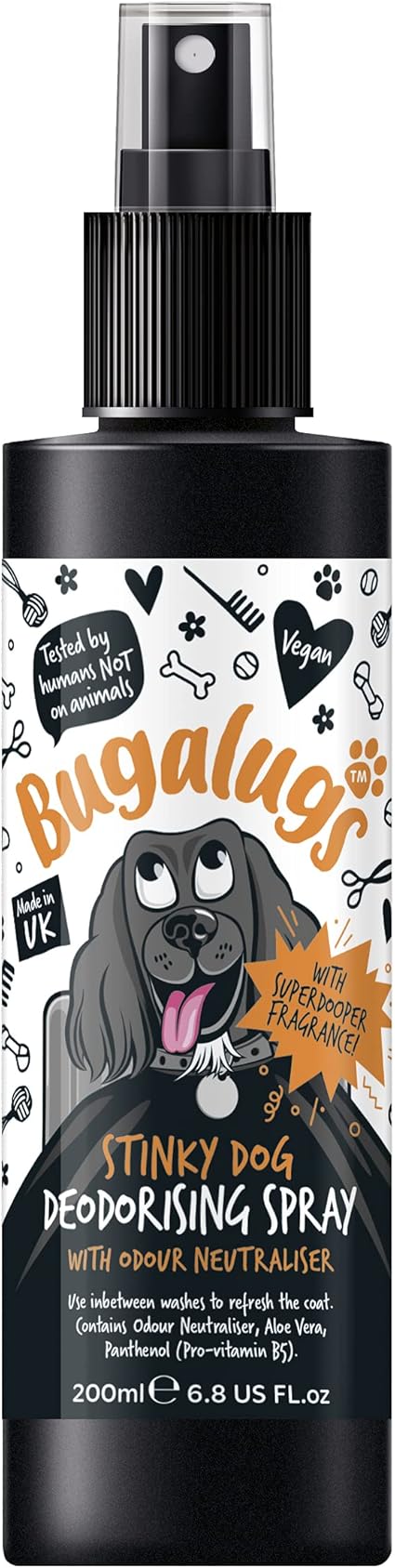 Bugalugs Stinky Dog Deodorising Spray - 200ml
