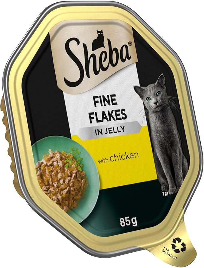 SHEBA Fine Flakes Adult Cat Food with Chicken in Jelly ( 85g x 22 )