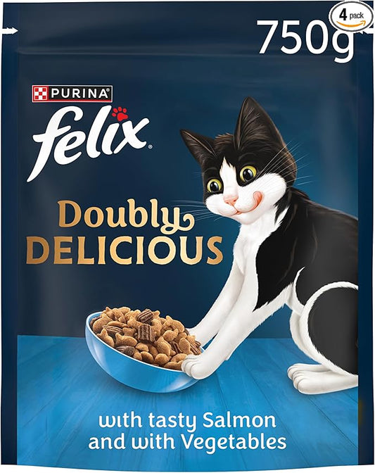 FELIX Doubly Delicious Salmon & Vegetables ( 750g × 4 )