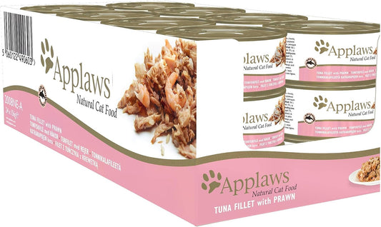 Applaws 100% Natural Wet Cat Food: Tuna Fillet with Prawn