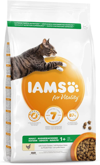 IAMS for Vitality Dry Food with Chicken for Adult Cats 2kg