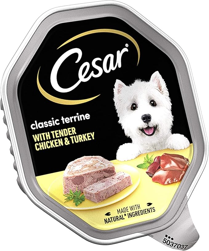 Cesar Classic Terrine Wet Dog Food with Chicken and Turkey - 150g x 14