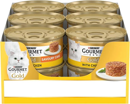 Gourmet Gold Savoury Cake with Chicken - ( 85g x 12 )